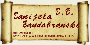 Danijela Bandobranski vizit kartica